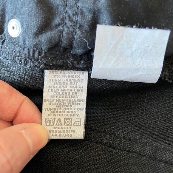 PURE By Alfred Sung Black Jeans Straight Leg Mid-Rise Classic 5 Pocket - Picture 8 of 14